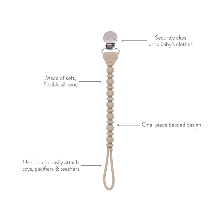 Itzy Ritzy Sweetie Strap™ Silicone One-Piece Pacifier Clips