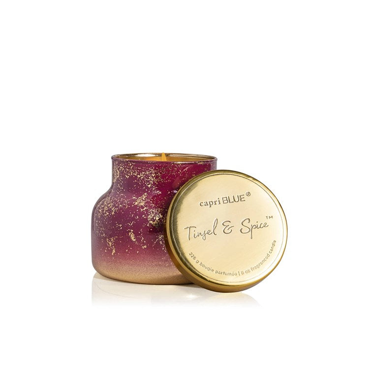 GLIMMER - TINSEL &amp; SPICE PETITE SIGNATURE JAR, 8 oz