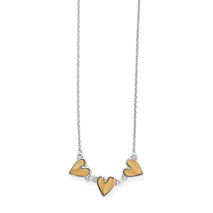 Cascade Heart Trio Necklace