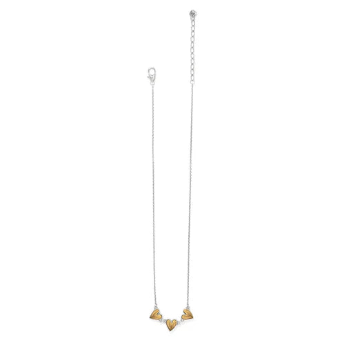 Cascade Heart Trio Necklace