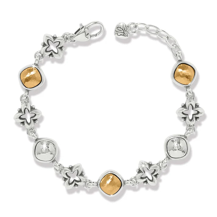 Detailed view of the silver Brighton Cathedral Bracelet featuring Gothic-inspired intricate metalwork.