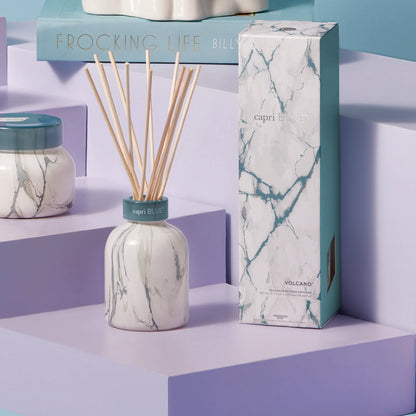 Volcano Modern Marble Petite Reed Diffuser, 5.7 fl oz