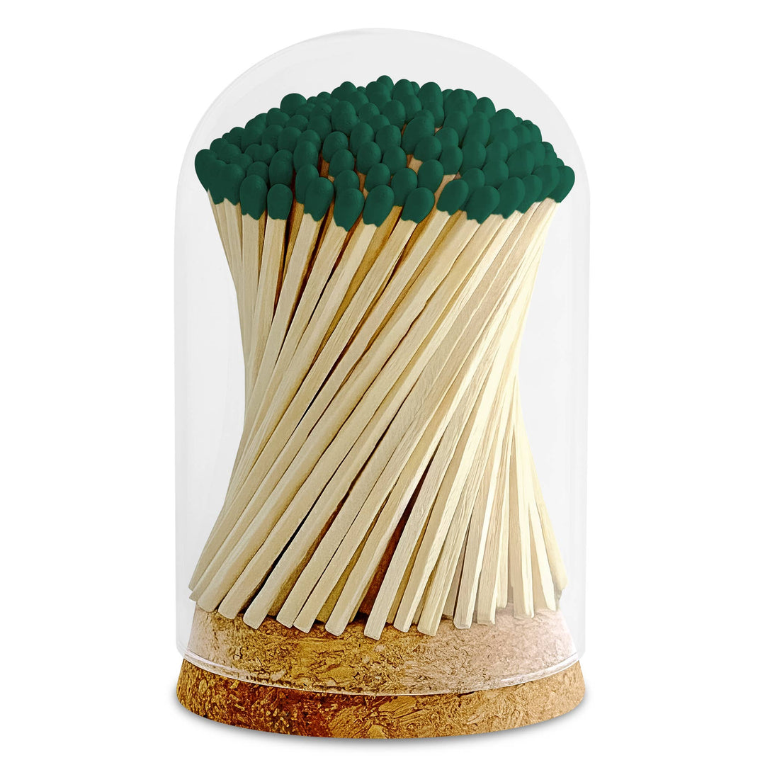 4" Matches in Premium Glass Cloche