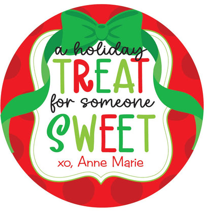 PERSONALIZED Christmas Cookie Quart Jars (Label PHTS)