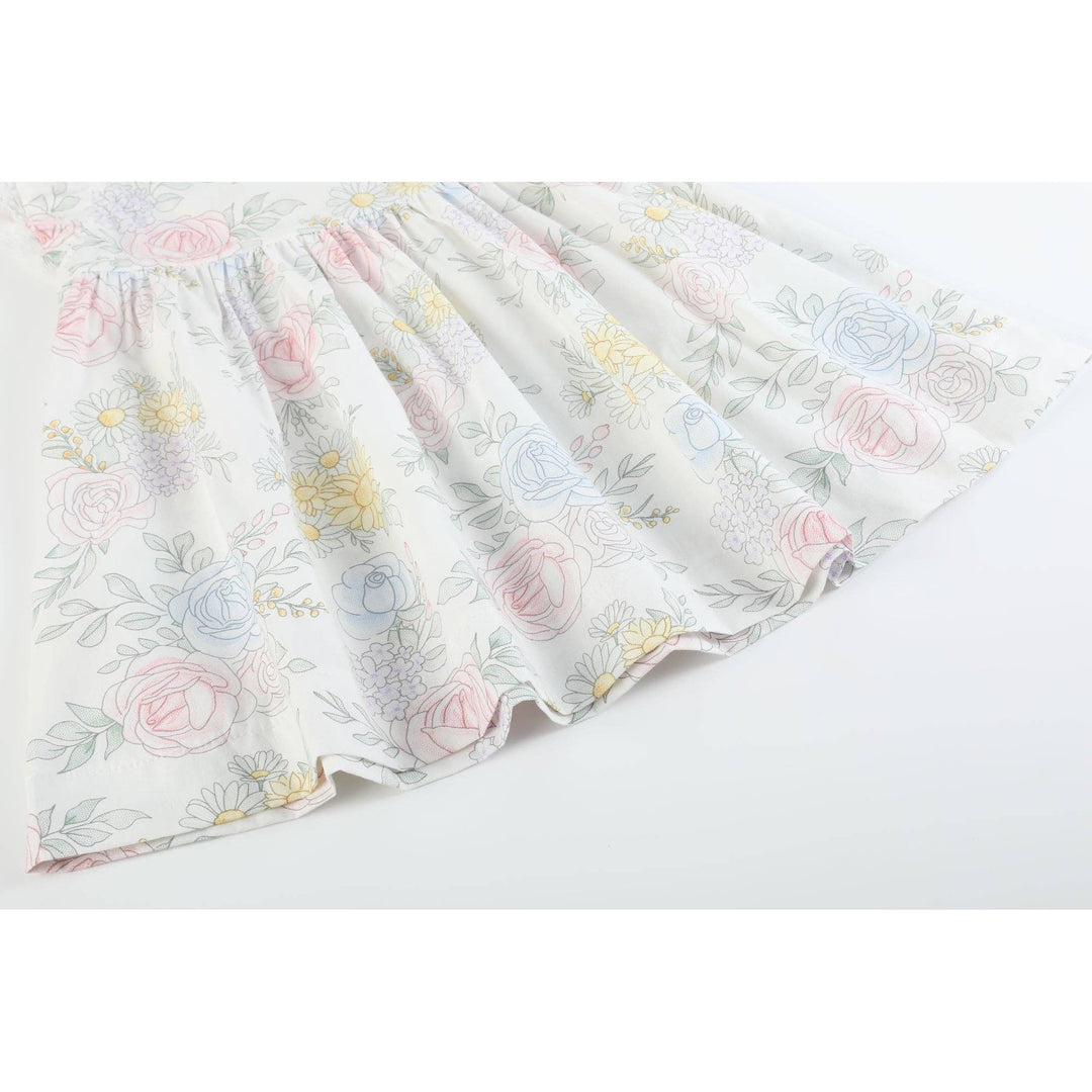 Bouquet Floral Ruffle Dress