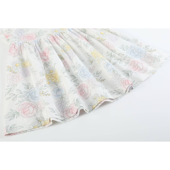 Bouquet Floral Ruffle Dress
