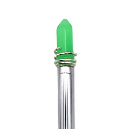 GLOW IN THE DARK  - green crystal pen