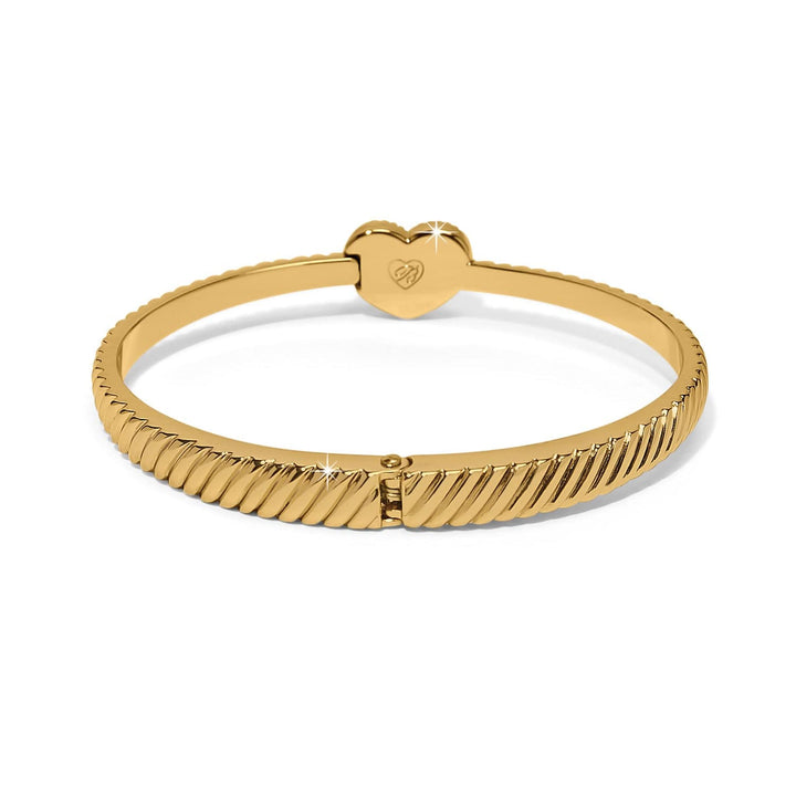 Brighton Celestia Heart Hinged Bangle – Gold-Tone Heart Bracelet for Women