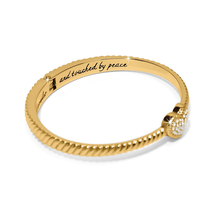 Brighton Celestia Heart Hinged Bangle – Gold-Tone Heart Bracelet for Women
