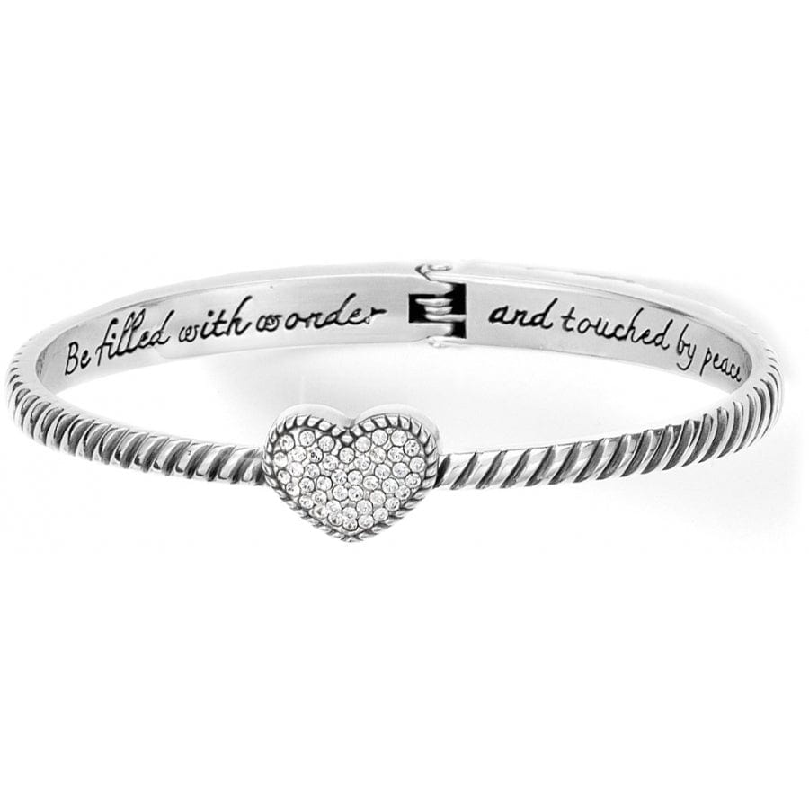 Brighton Celestia Heart Hinged Bangle – Gold-Tone Heart Bracelet for Women