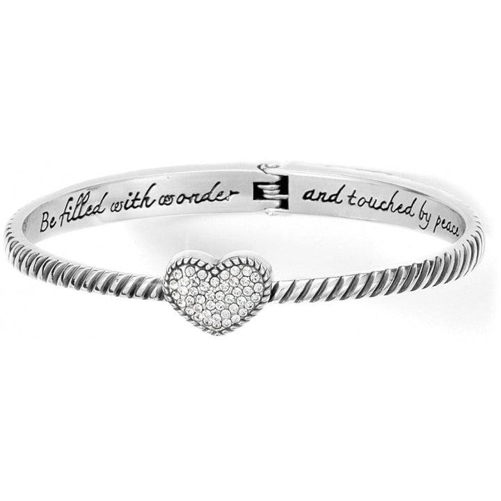 Brighton Celestia Heart Hinged Bangle – Gold-Tone Heart Bracelet for Women