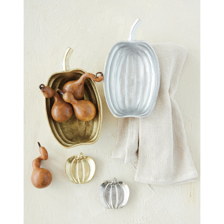 Creative Coop Cast Aluminum Pumpkin Shaped Dish