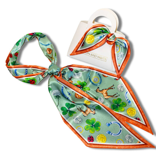 Winton and Waits Vibrant Patterned Scarf