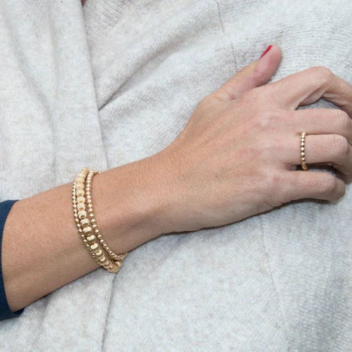 Classic gold 2mm Bead Ring