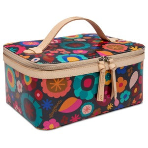 Consuela Amelie Train Case - Colorful Floral Travel Makeup Bag
