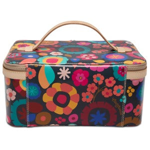 Consuela Amelie Train Case - Colorful Floral Travel Makeup Bag