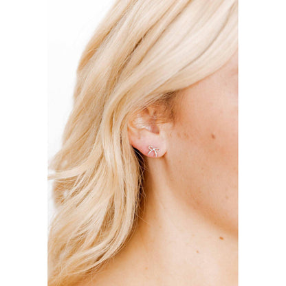 Screwback Stud Earrings - Sadie - Silver