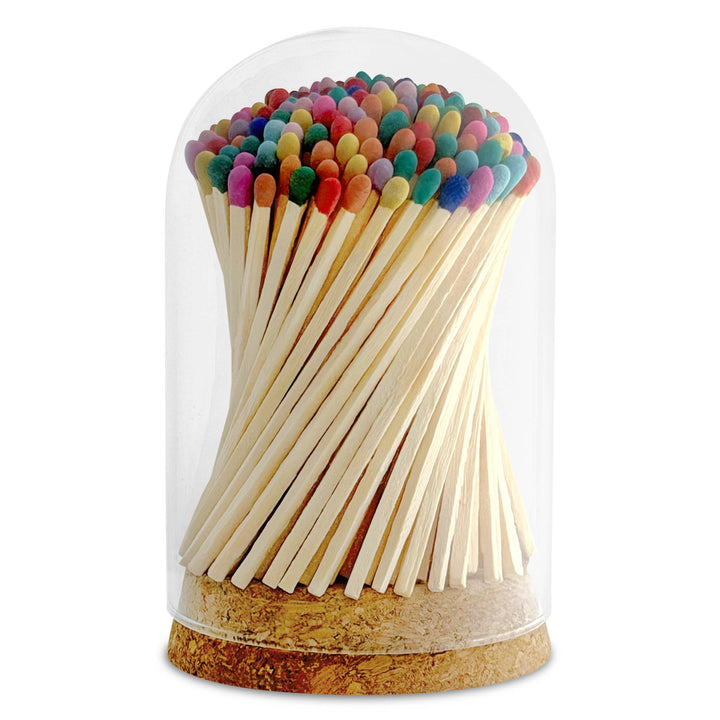 4" Matches in Premium Glass Cloche