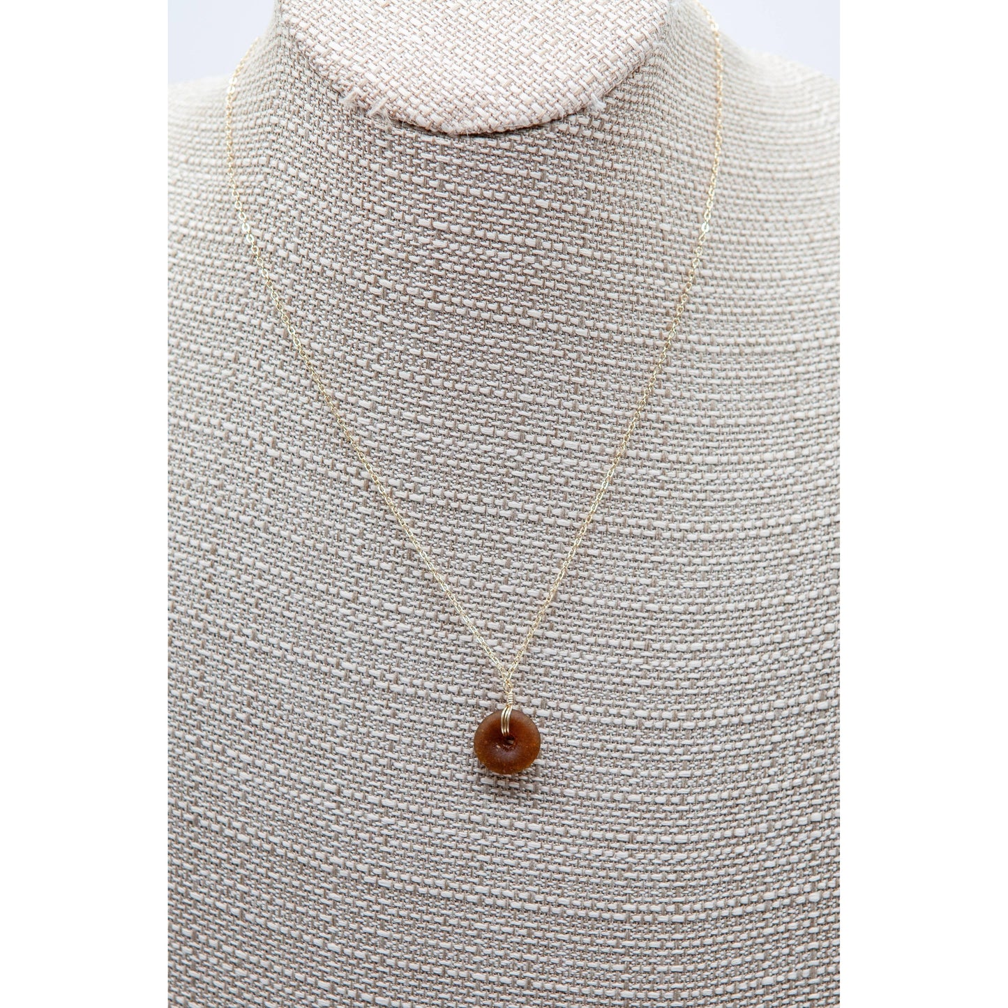 Recycled Glass Pendant Necklace