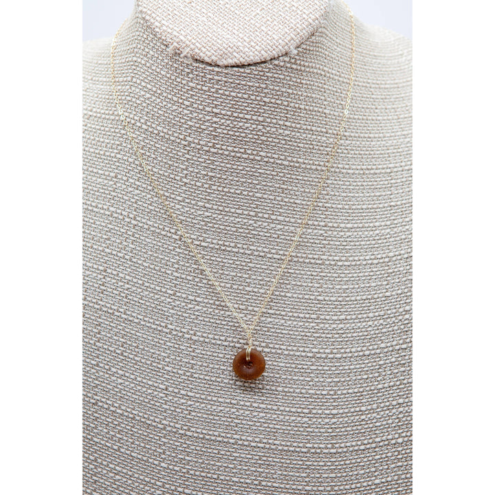 Recycled Glass Pendant Necklace
