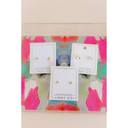 Screwback Stud Earrings - Heidi Pearl Bow