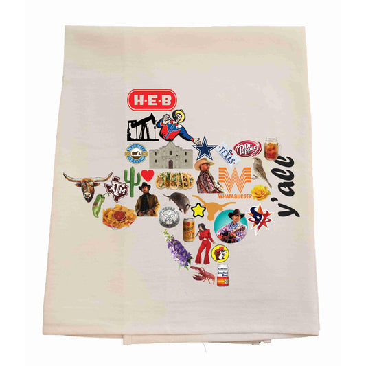 Taste of Texas Tea Towel