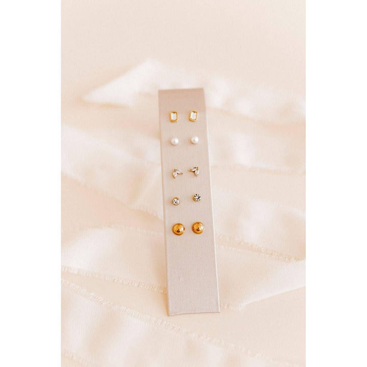 Screwback Stud Earrings - Payton Pearl White 5mm