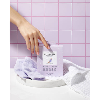 Moisturizing Heel Socks-Purple