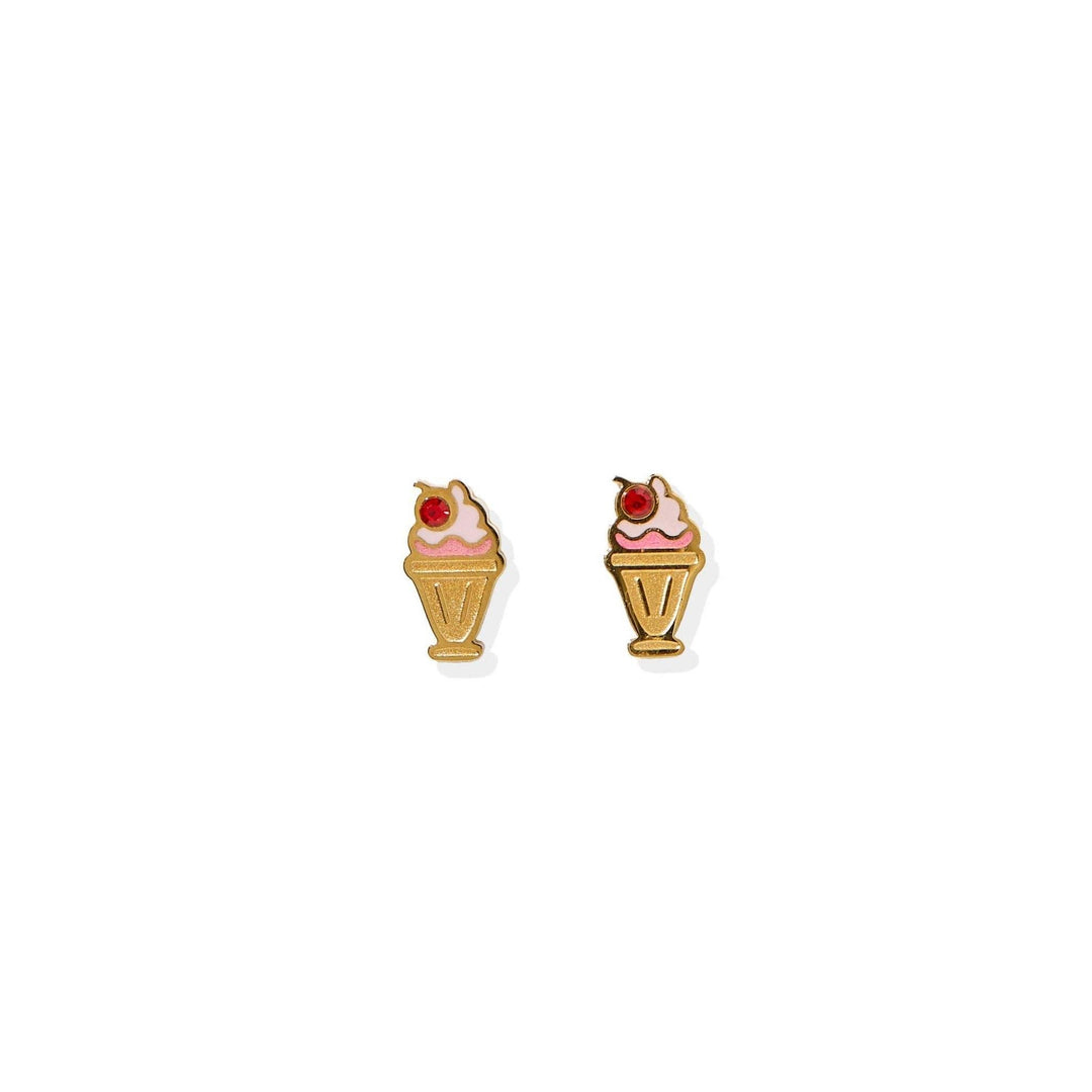 Screwback Stud Earrings - Milkshake