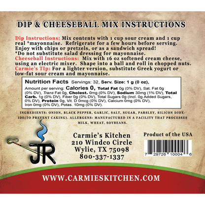 JR's Ranch Dip Mix