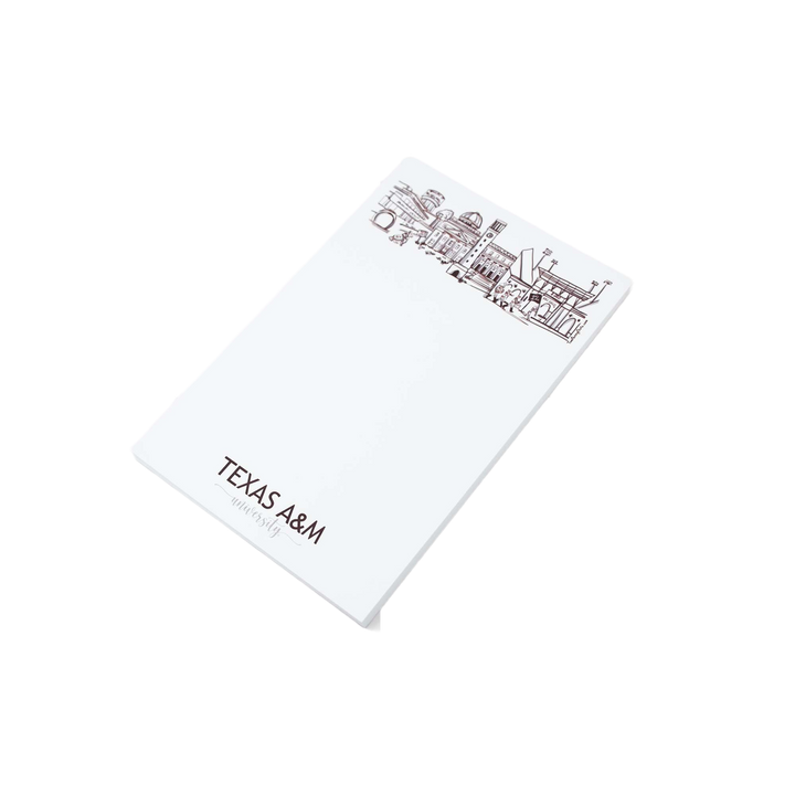Campus Skyline Notepad - Texas A&amp;M/College Station