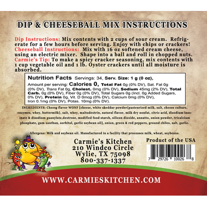Jalapeno Cheddar Dip Mix