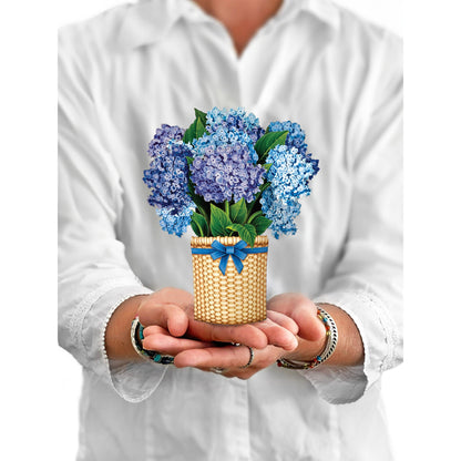 Mini Nantucket Hydrangeas Pop-up Greeting Card