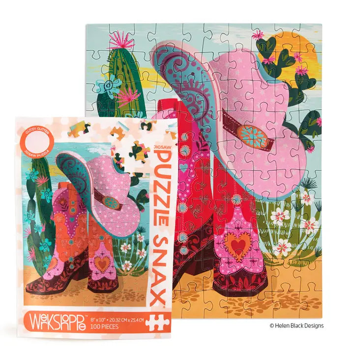 Cowgirl Essentials 100 Piece Puzzle Snax