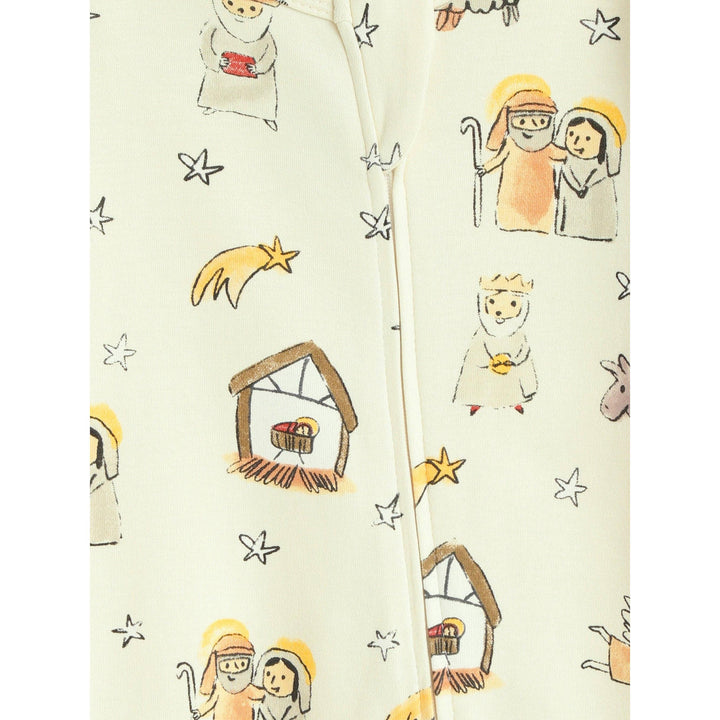 Away in a Manger PJ Footless Onesie Cotton
