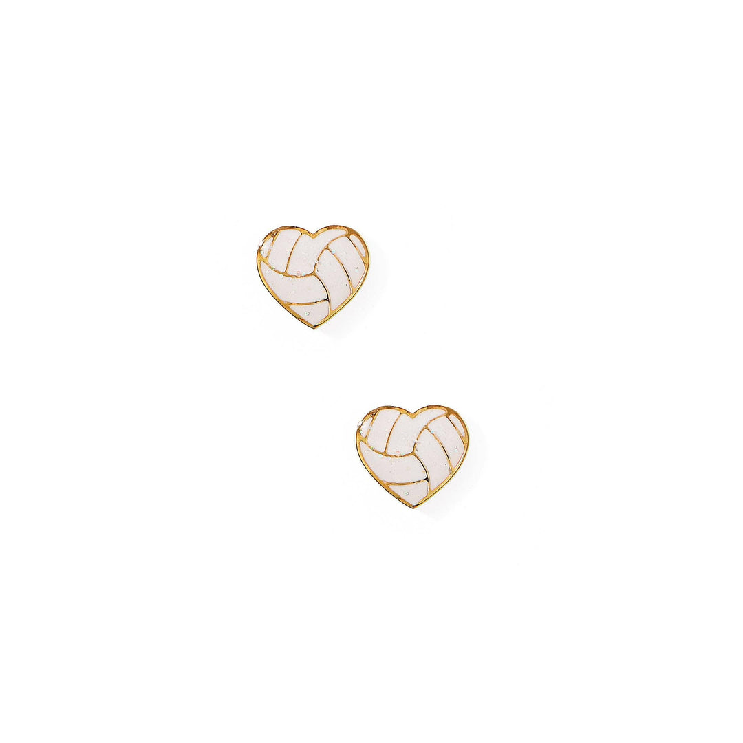 Screwback Stud Earrings - Volleyball
