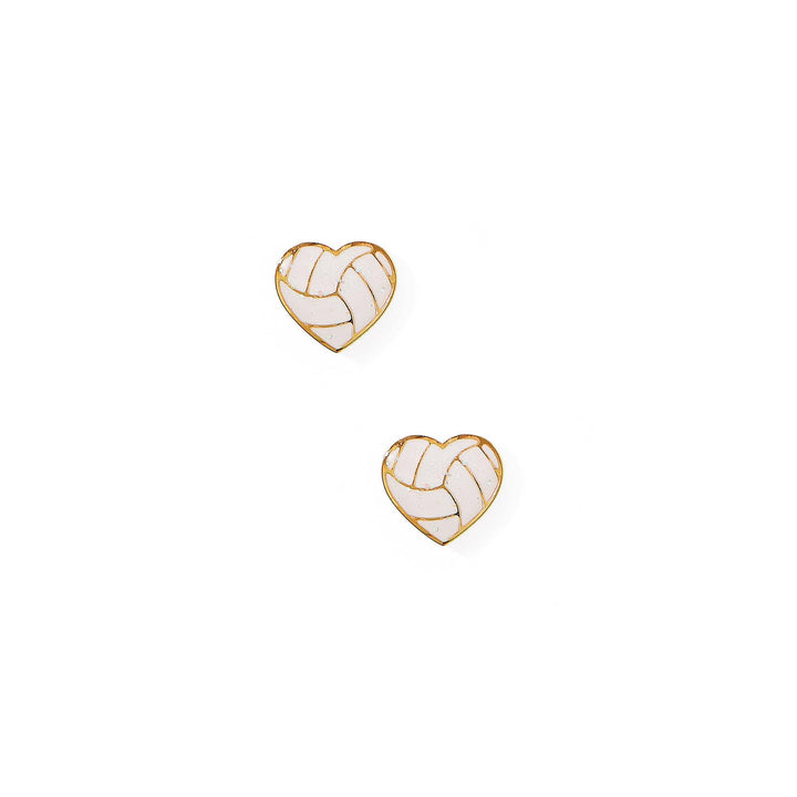 Screwback Stud Earrings - Volleyball