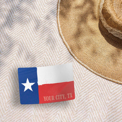 Custom Texas Flag Sticker - TX Name Drop Decal