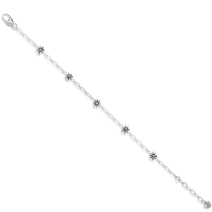 Brighton Daisy Chain Anklet – Silver Daisy Link Ankle Bracelet for Women