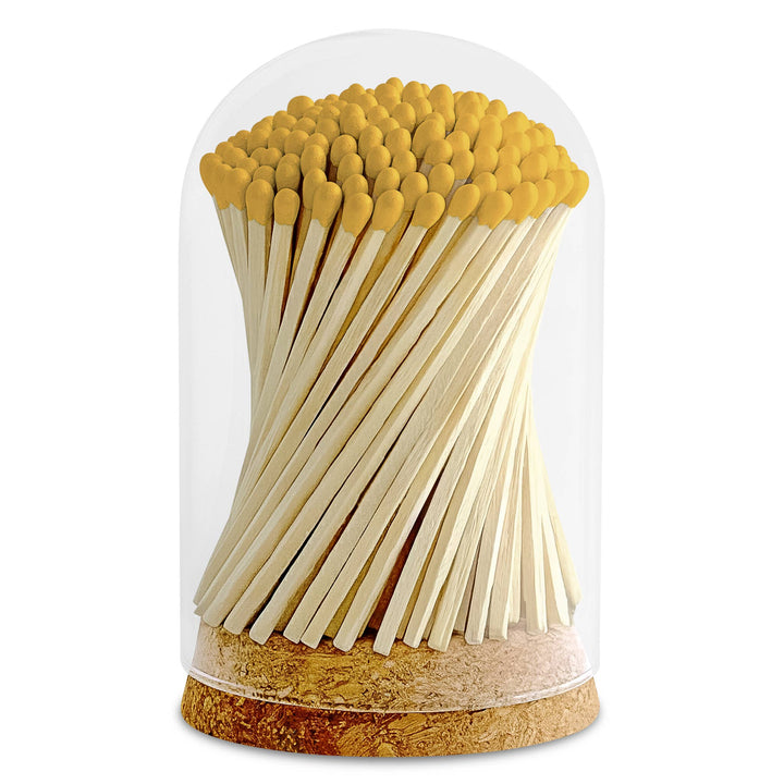 4" Matches in Premium Glass Cloche