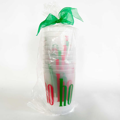 Christmas Frosted Cup 10 Pack {ho ho ho}