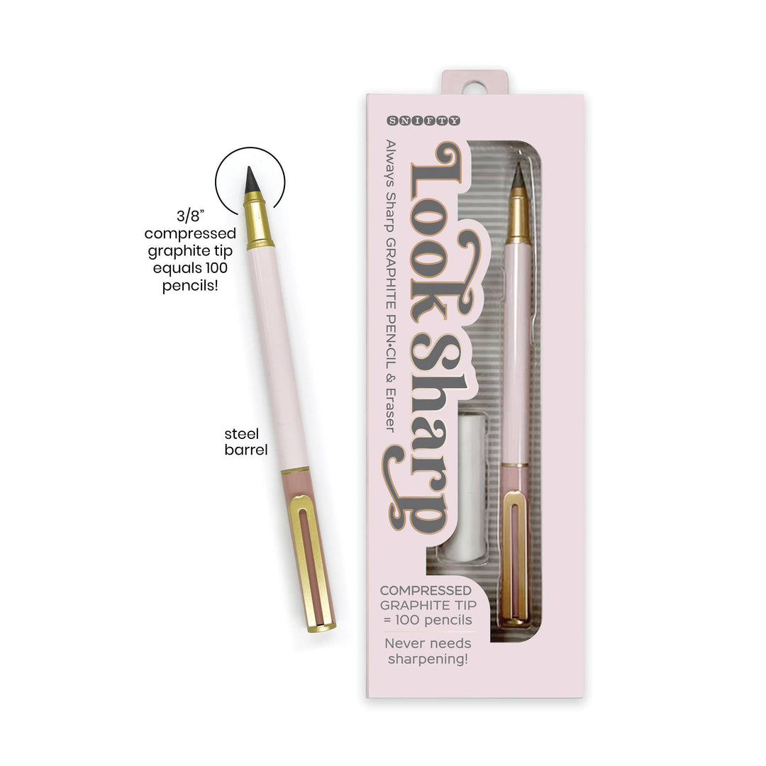 LOOK SHARP GRAPHITE PEN•CIL - blush