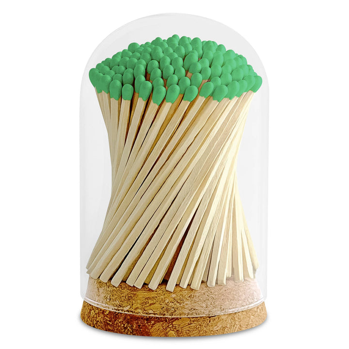 4" Matches in Premium Glass Cloche