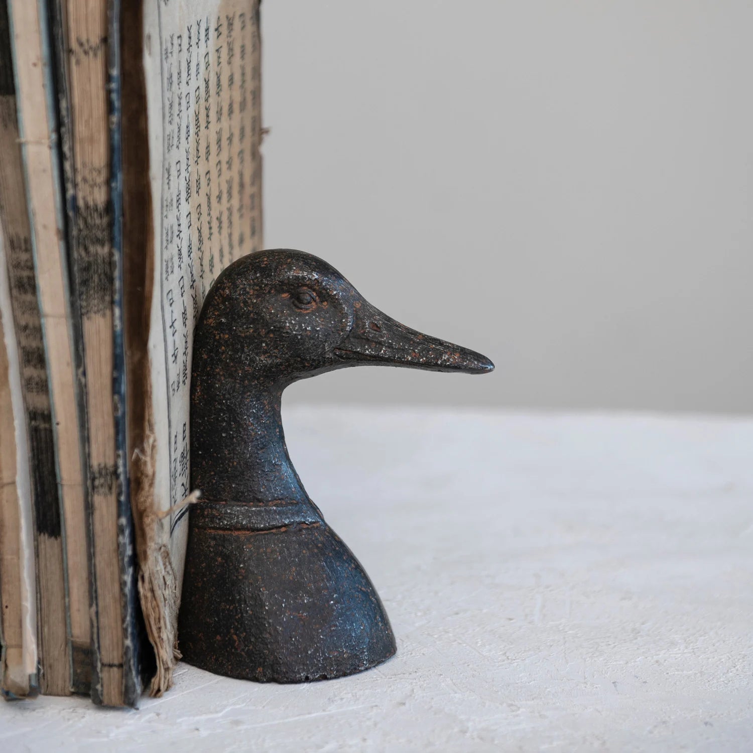 Creative Co-Op Cast Iron Duck Head Bookends - Thumbnail 4
