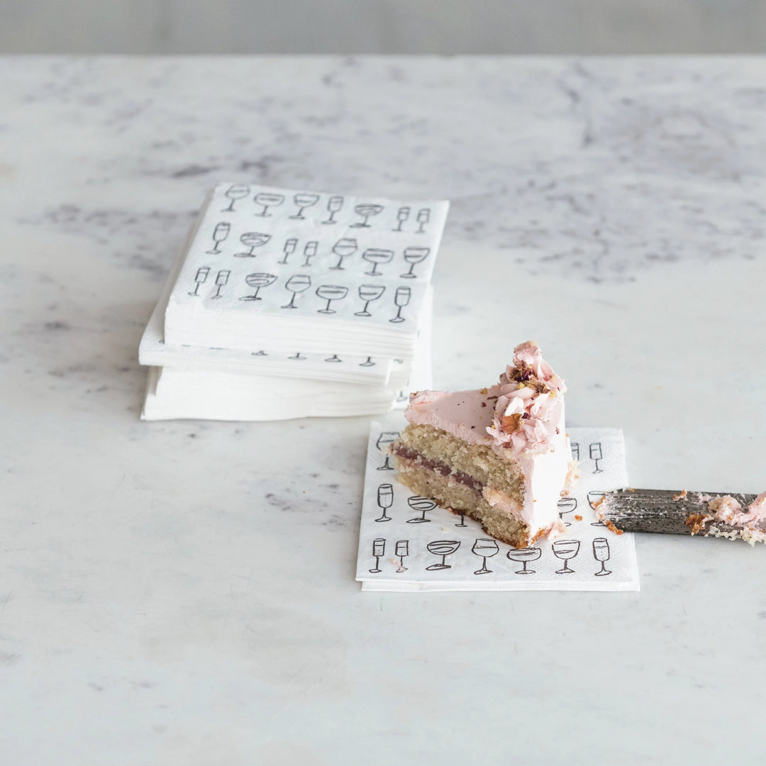 Paper Cocktail Wine Art Napkins