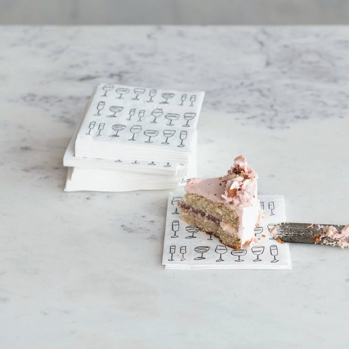 Paper Cocktail Wine Art Napkins