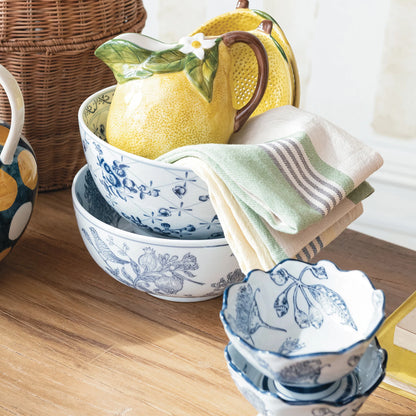 Porcelain Bowl with Botanicals