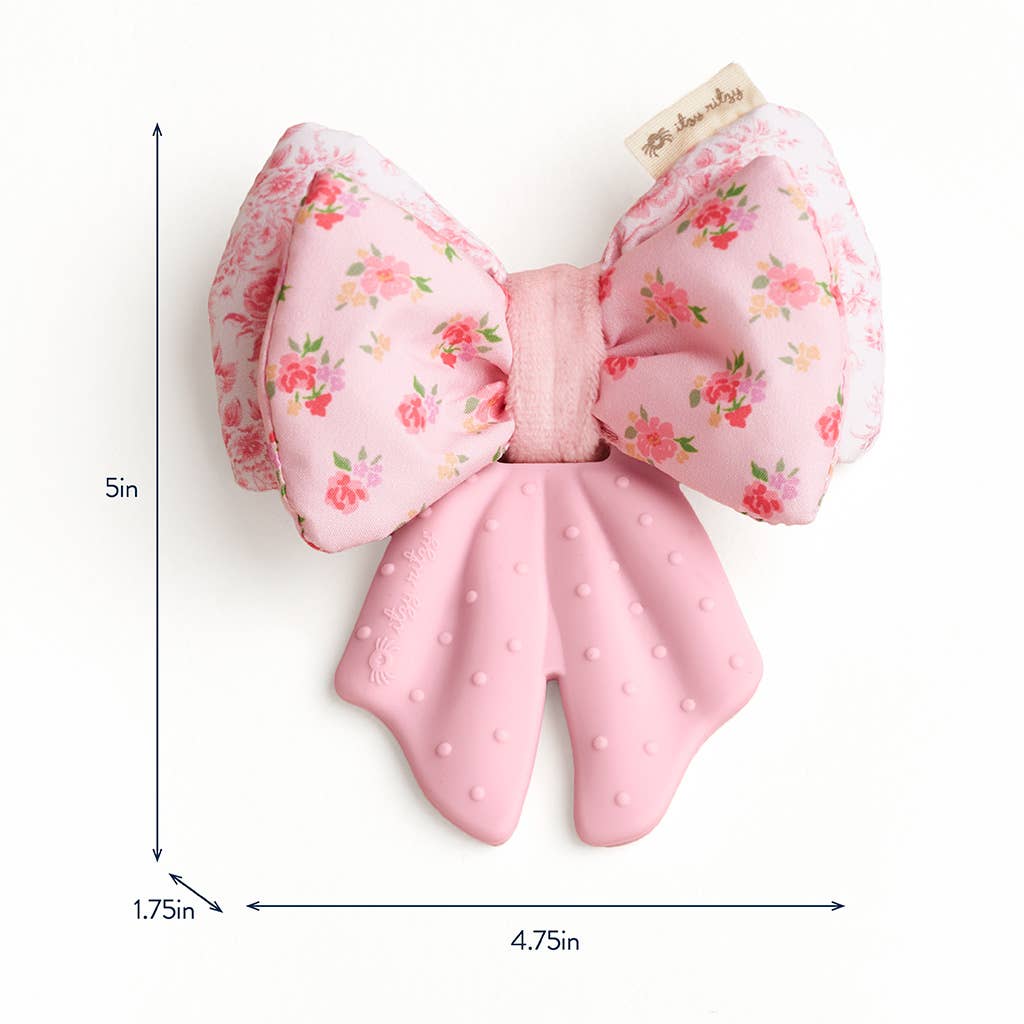 Itzy Ritzy Bow Sweetie Crinkle™ - 2-in-1 Silicone Teether & Plush Activity Toy
