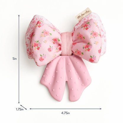 Itzy Ritzy Bow Sweetie Crinkle™ - 2-in-1 Silicone Teether & Plush Activity Toy