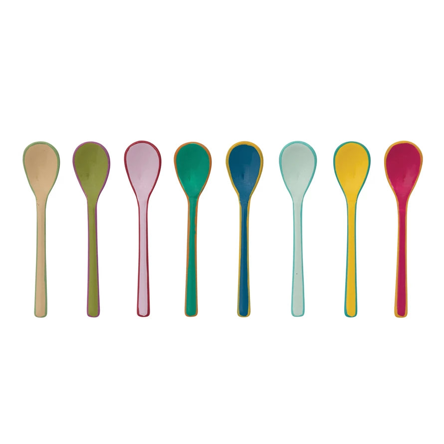 Enameled Stainless Salt Spoon